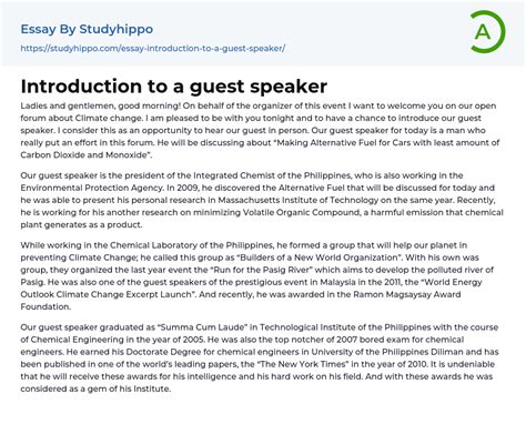 How to Introduce a Guest Speaker (with Examples) .